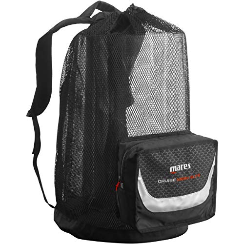 Mares Unisex-Adult Elite Backpack Tauchmaske, Black White, XL von Mares