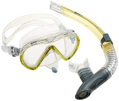 Mares Vento Schnorchel Und Tauchmaske, Yellow/Clear, One Size von Mares