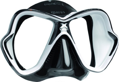 Mares X-Vision LiquidSkin New Tauchermaske 2014 (schwarz/weiß/schwarz) von Mares