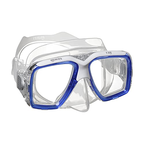 Mares Ray, Maske Erwachsene - Unisex, Blau Trasparent/Trasparent von Mares