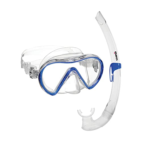 Mares Aquazone Combo Vento, Combo bestehend aus Maske und Schnorchel Erwachsene - Unisex, Blau von Mares