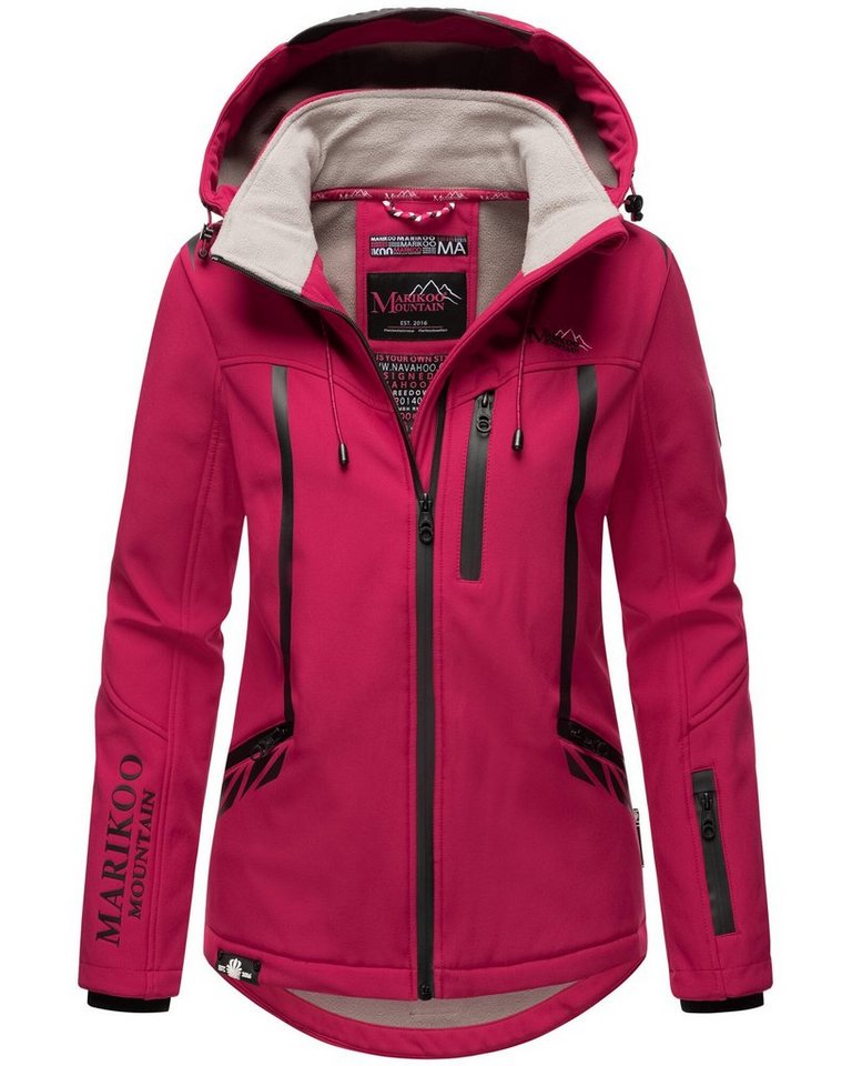 Marikoo Softshelljacke Mount-Cho-Oyu mit abnehmbarer Kapuze von Marikoo