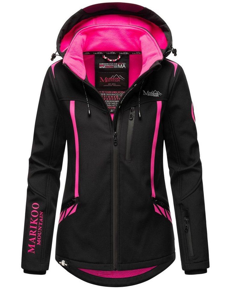 Marikoo Softshelljacke Mount-Cho-Oyu mit abnehmbarer Kapuze von Marikoo
