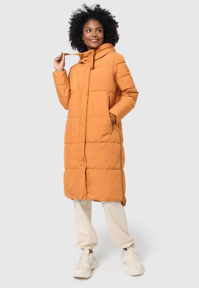 Marikoo Winterjacke Soranaa langer Winter Mantel mit Kapuze von Marikoo