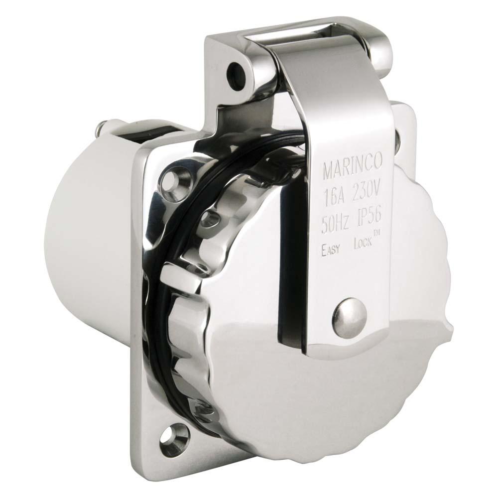 Marinco Easy Lock Inlet Silber 16 A / 230 V von Marinco