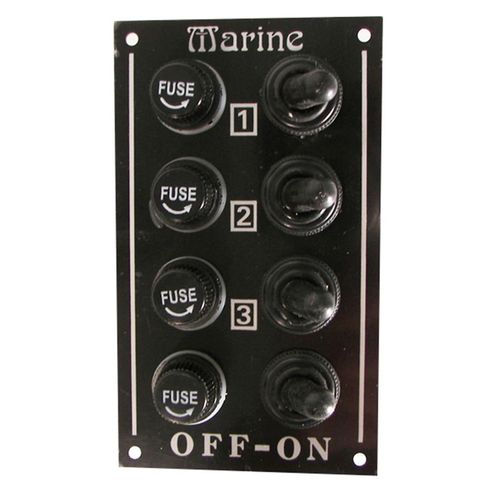 Marine Town Fuse Holder 4 Switches Electric Panel Silber 120 x 70 mm von Marine Town