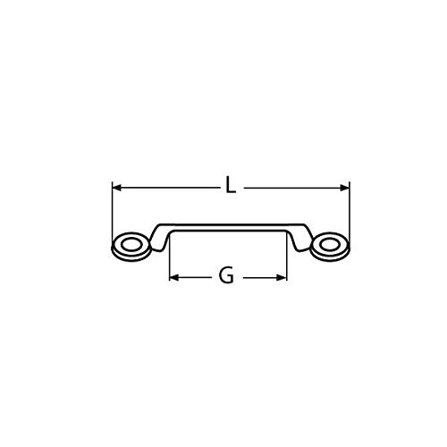 Marinox Riemenbügel Gurtband Bügel | V4A, Ausführung:L 65 mm - Gurtbreite 30 mm von Marinox