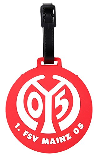 MarkenMerch Kofferanhänger Mainz 05" Gepäckanhänger, 10 cm, Rot/Weiß Mit Logo von MarkenMerch