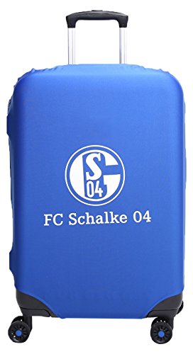 MarkenMerch Kofferhülle FC Schalke 04" Koffer, 68 cm, Blau Mit Logo von MarkenMerch