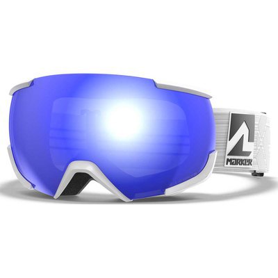Marker 16:10+ Ski Goggles Weiß Blue HD Mirror/CAT3+Clarity Mirror/CAT1 von Marker