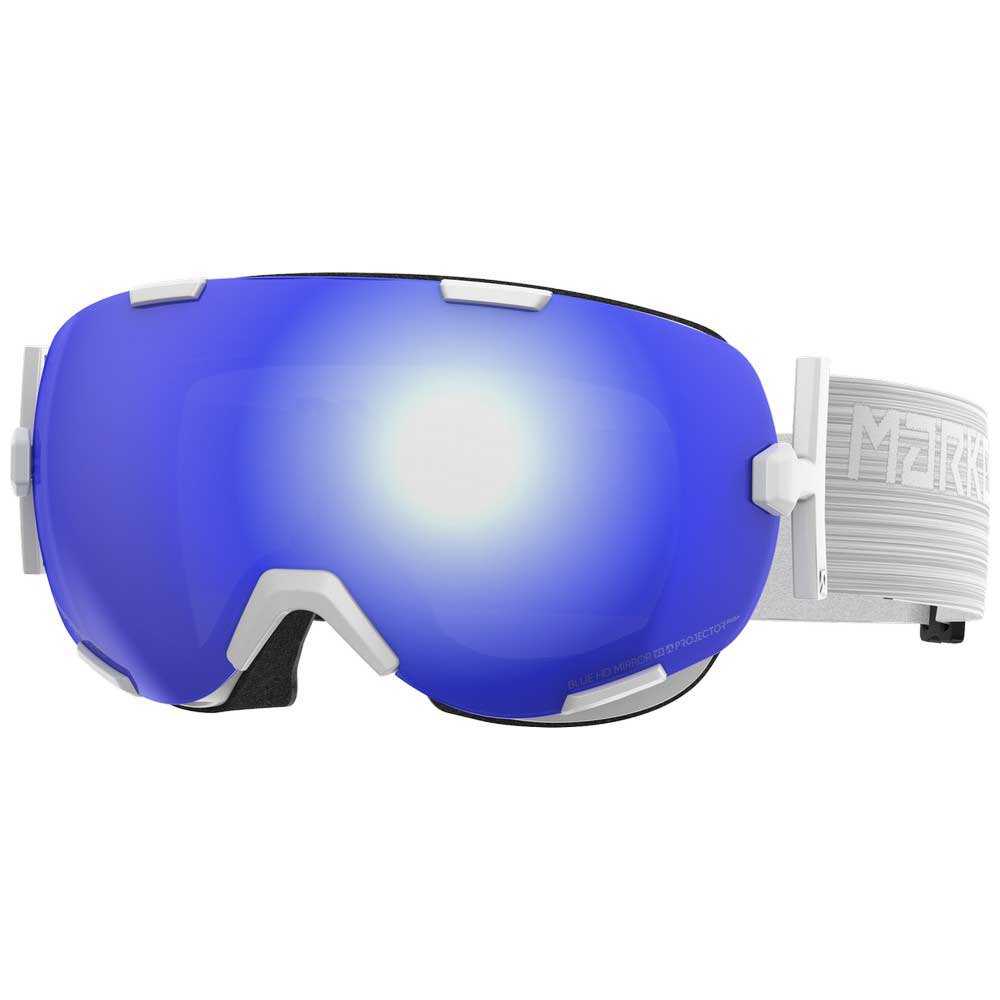 Marker Projector+ Ski Goggles Weiß Blue HD Mirror/CAT3 von Marker