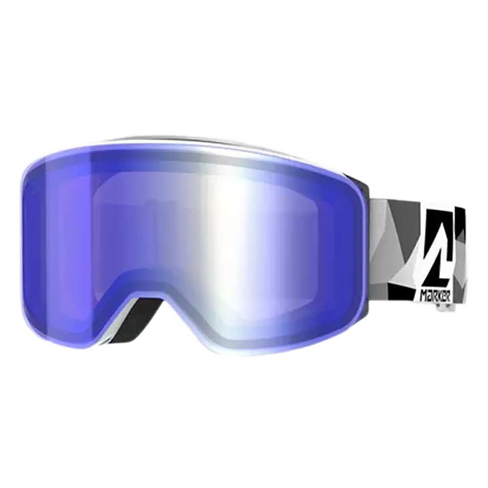 Marker Squadron Magnet+ Solevaag Edition Polarized Ski Goggles Weiß Blue HD Mirror/CAT3+Clarity Mirror/CAT1 von Marker