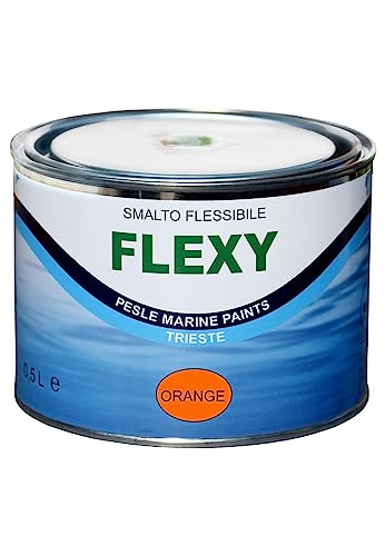 Marlin Flexy - elastische Gummi Farbe für Schlauchboote 500ml, Farbe:orange von Marlin Yacht Paints