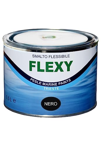 Marlin Flexy - elastische Gummi Farbe für Schlauchboote 500ml, Farbe:schwarz von Marlin Yacht Paints