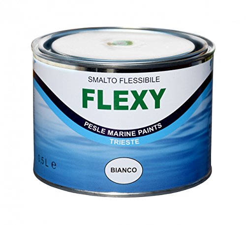 Marlin Flexy - elastische Gummi Farbe für Schlauchboote 500ml, Farbe:weiß von Marlin Yacht Paints