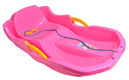 Schlitten Kinderschlitten BOB MINIBOB Kunststoff Rodel UFO 5 Farben (Pink) von Marmat