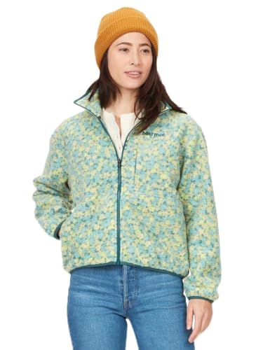 Marmot Damen Aros Printed Fleece Jacket, Warme Fleecejacke, Outdoor-Jacke mit durchgehendem Reißverschluss, atmungsaktiver und windbeständiger Sweater von Marmot