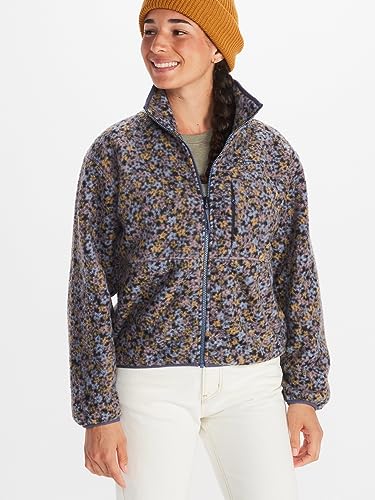 Marmot Damen Aros Printed Fleece Jacket, Warme Fleecejacke, Outdoor-Jacke mit durchgehendem Reißverschluss, atmungsaktiver und windbeständiger Sweater von Marmot
