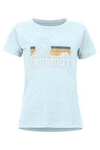 Marmot Damen T-Shirt Kurzarm, Funktionsshirt, Schnell Trocknend & Atmungsaktiv Wm's Coastal Tee SS, Corydalis Blue Heather, XS, 47120 von Marmot