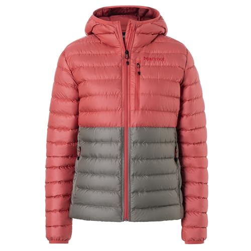 Marmot Damen Highlander Hoody, Leichte Daunenjacke, warme Winterjacke, wasserabweisende Steppjacke, winddichte Funktionsjacke, klein packbare Outdoorjacke mit Kapuze von Marmot