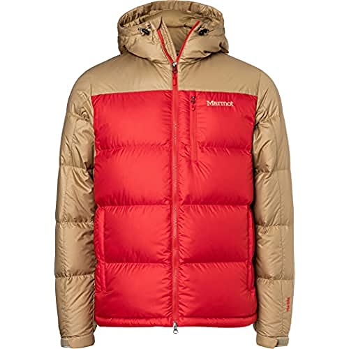 Marmot Herren Guides Down Hoody,Ultra-leichte Daunenjacke,700 Fill-power,Warme Outdoorjacke Mit Kapuze,Wasserabweisend,Winddicht,Cairo/Shetland,L, 73060_F22 von Marmot