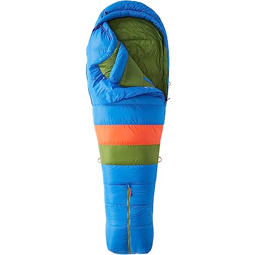 Marmot Sawtooth, Mumienschlafsack für Erwachsene, Entendaunen mit 650er Bauschkraft, sehr leicht und warm, 183 cm, geeignet bis -28 °C von Marmot