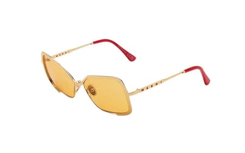MARNI Unila Valley Gold Mustard Sonnenbrille, Erwachsene, Unisex, mehrfarbig (mehrfarbig), Einheitsgröße von Marni