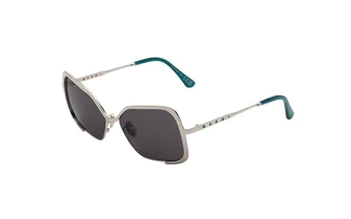 MARNI Unila Valley Silver Teal Sonnenbrille, Erwachsene, Unisex, mehrfarbig (mehrfarbig), Einheitsgröße von Marni