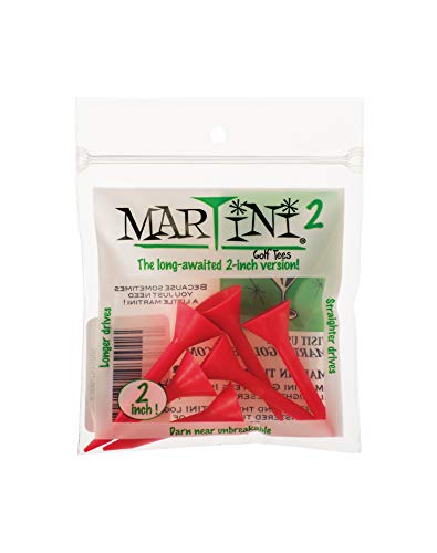 Martini Golf-Tees, unzerbrechlich, 5,1 cm, Rot von MARTINI