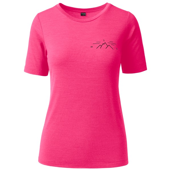 Martini - Women's Trektech Shirt - Merinoshirt Gr L rosa von Martini