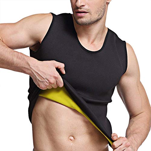 Martiount Sauna Shirt Herren Schweiß Weste für Männer Unterstützt Gewichtsverlust Sauna Hemd Body Shaper Workout für den Muskelaufbau das Cardio Ausdauertraining Geeignet von Martiount