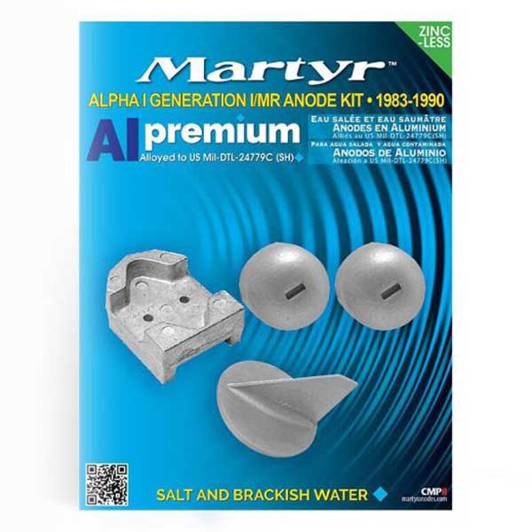 Martyr Anodes Mercruiser Alpha One Gen I Aluminium Anode Set Durchsichtig von Martyr Anodes