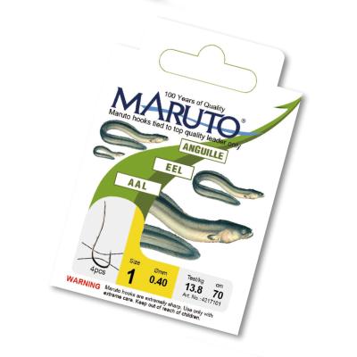 Maruto Aal-/Wurmhaken geb.silber Gr.4 von Maruto