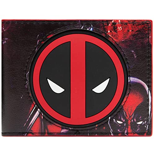 Marvel Deadpool animiert Antihero Gesicht Rot Portemonnaie Geldbörse von Deadpool