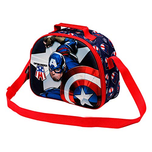 Captain America Guard-3D Frühstückstasche, Mehrfarbig von Marvel