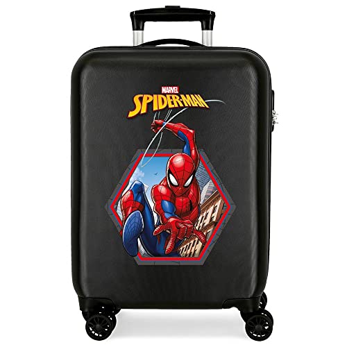 Hartschalenkabinenkoffer 55 cm Spiderman Geo Schwarz von Marvel