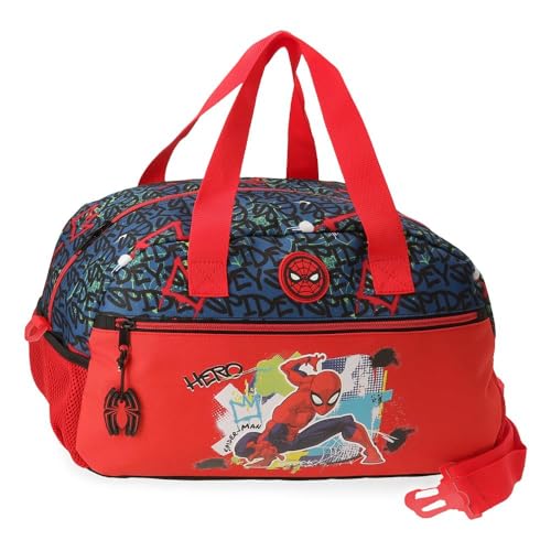 Joumma Marvel Spiderman Urban Reisetasche, Rot, 40 x 25 x 18 cm, Polyester, 18 l, rot, reisetasche von Marvel