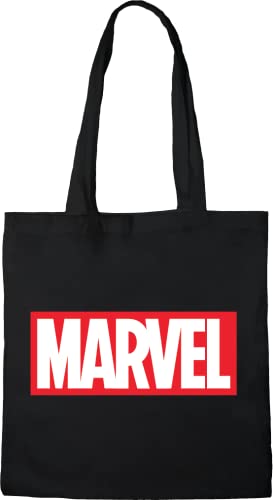 Marvel BWMARCOBB003 Tote Bag Logo, 38 x 42 cm, Schwarz von Marvel