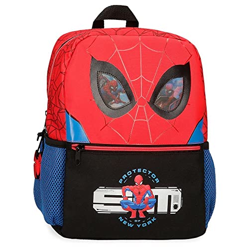 Marvel Spiderman Protector Schulrucksack Anpassbar an Roten Trolley 25x32x12 cm Polyester 9,6L von Marvel