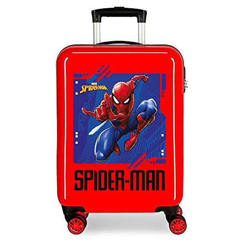 Marvel Spiderman Street Kabinenkoffer Rot 37x55x20 cms Hartschalen ABS Kombinationsschloss 34L 2,6Kgs 4 Doppelräder Handgepäck von Marvel