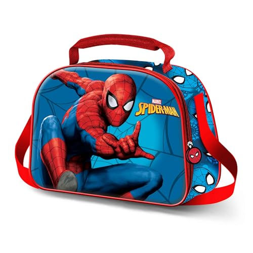 Spiderman Courageous-3D Frühstückstasche, Mehrfarbig, 25,5 x 20 cm von Marvel