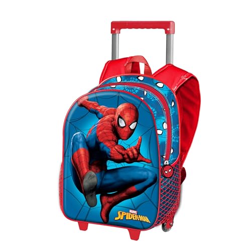 Spiderman Courageous-Basic Rucksack mit Trolley, Mehrfarbig, 31 x 48,5 cm, Kapazität 18,2 L von Marvel