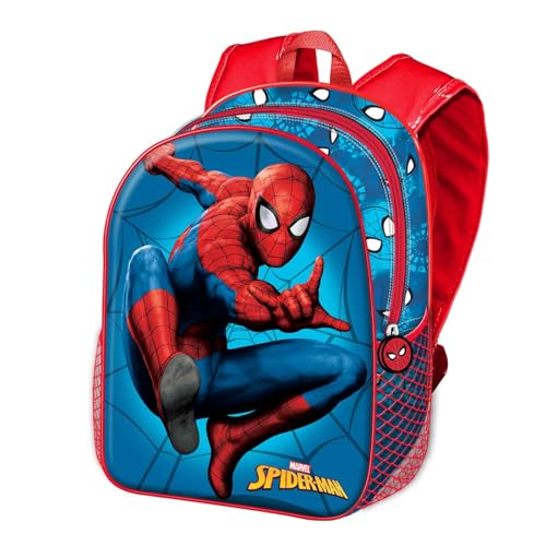 Spiderman Courageous-Kleiner 3D Rucksack, Mehrfarbig, 26 x 31 cm, Kapazität 8,5 L von Marvel