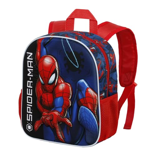 Spiderman Speed-Kleiner 3D Rucksack, Rot, 26 x 31 cm, Kapazität 8,5 L von Marvel