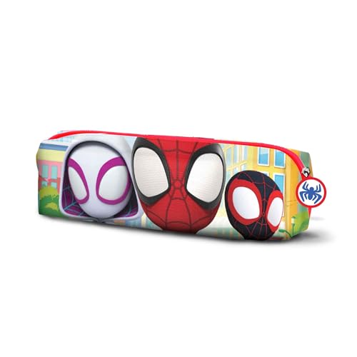 Marvel Spiderman Streets-Quadrat Federmäppchen, Mehrfarbig, 21 x 7 cm von Marvel