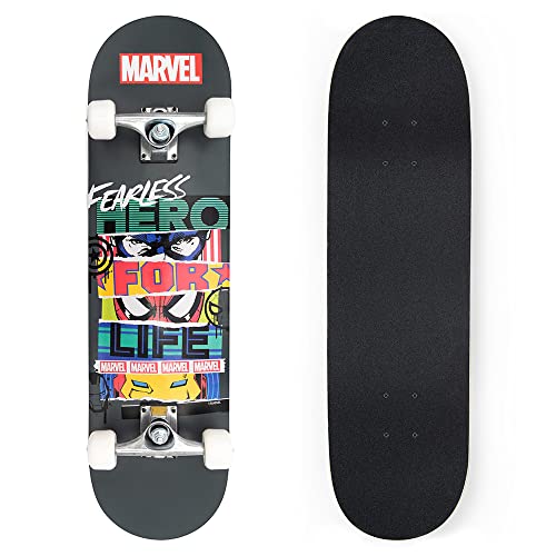 Wooden (Holz) Skateboard MARVEL Fearless 79x20x10cm Alu-Achse (9984) von Marvel