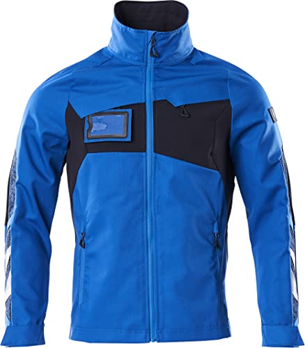 Mascot ACCELERATE Jacke Stretch Zones 18509 leichte und elastische Arbeitsjacke (as3, alpha, 3x_l, regular, regular, Azurblau/Schwarzblau 91010) von MASCOT