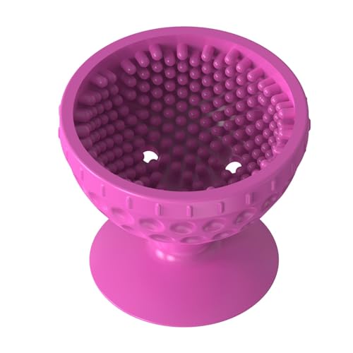 Maseyivi Tragbare Golfballwaschanlage, tragbarer Golfballreiniger - Weiche Silikonbürste für Golfbälle mit Saugnapfboden - Innovative Reinigungsbürste für Golfbälle, multifunktionales tragbares von Maseyivi