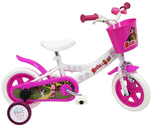 Denver Masha et The Bär Kinderfahrrad Weiß Größe 10 Zoll von Denver