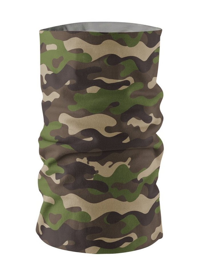 Maskworld Verkleidungsmaske Schlauchschal Camouflage, Elastisches Halstuch für alle Gelegenheiten von Maskworld